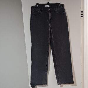 Abercrombie & Fitch Women's Black Straight Leg Jeans